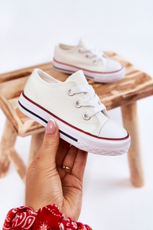 Scarpe sportive classiche per bambini in colore bianco Filemon