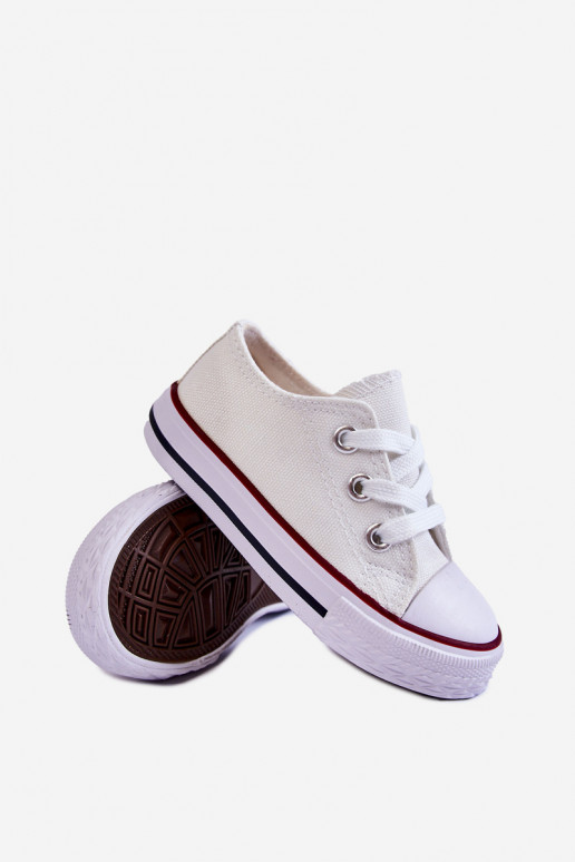 Scarpe sportive classiche per bambini in colore bianco Filemon