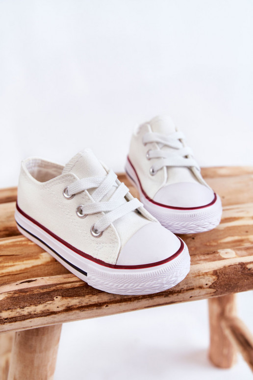 Scarpe sportive classiche per bambini in colore bianco Filemon