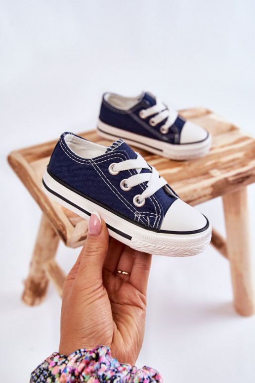 Scarpe sportive classiche per bambini in colore blu scuro Filemon