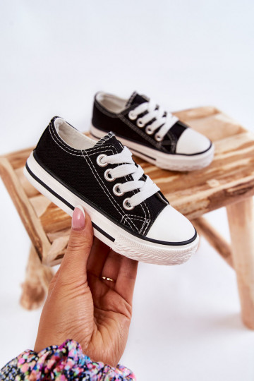 Scarpe sportive classiche per bambini in colore nero Filemon 2