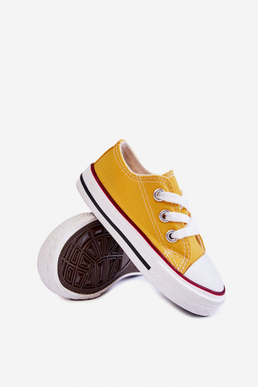 Scarpe sportive classiche per bambini in colore giallo Filemon