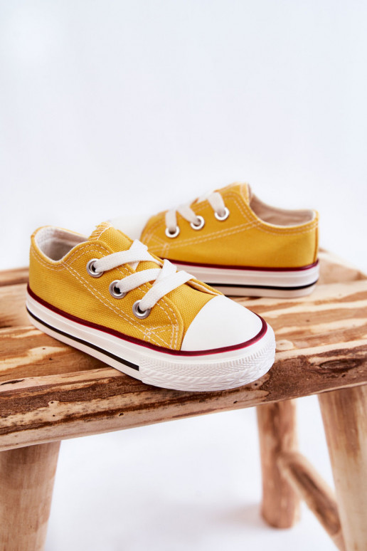 Scarpe sportive classiche per bambini in colore giallo Filemon