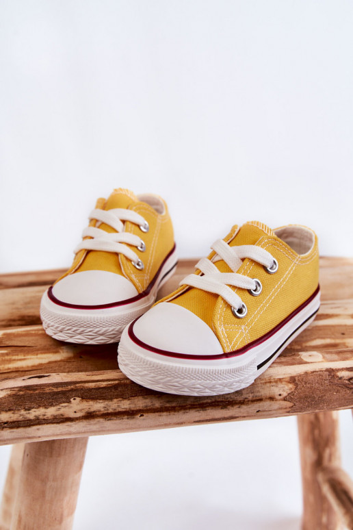 Scarpe sportive classiche per bambini in colore giallo Filemon