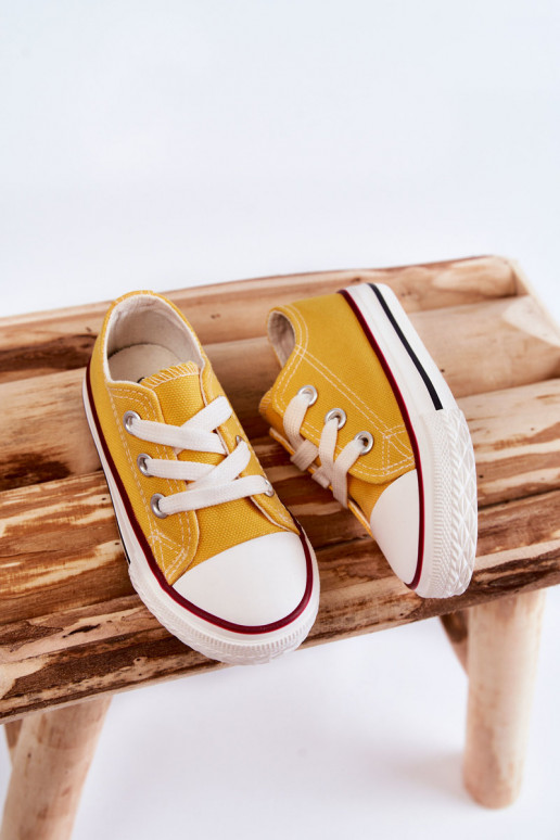 Scarpe sportive classiche per bambini in colore giallo Filemon