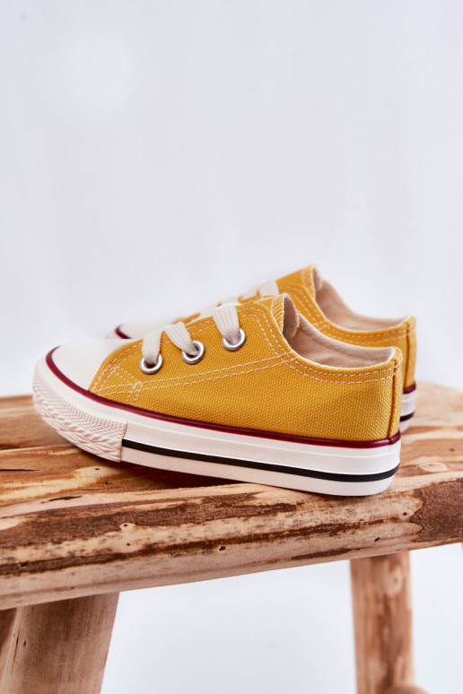 Scarpe sportive classiche per bambini in colore giallo Filemon