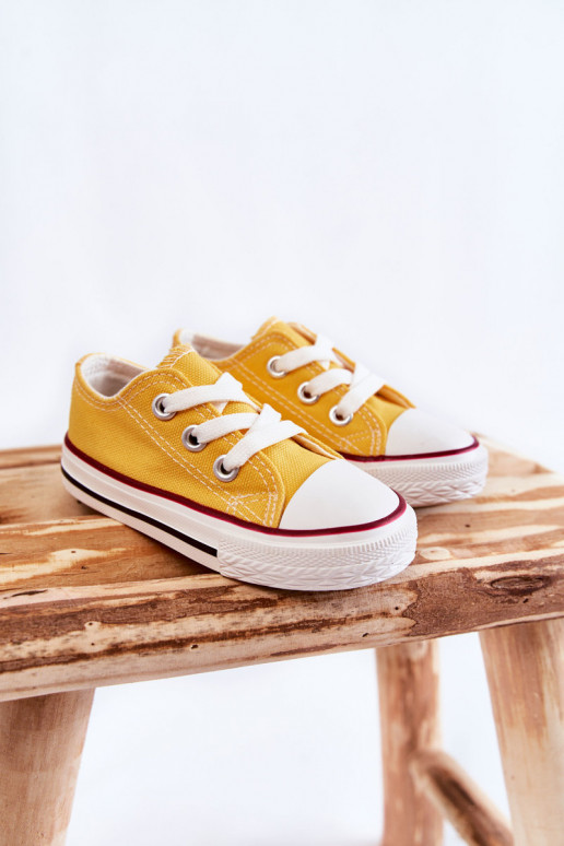 Scarpe sportive classiche per bambini in colore giallo Filemon