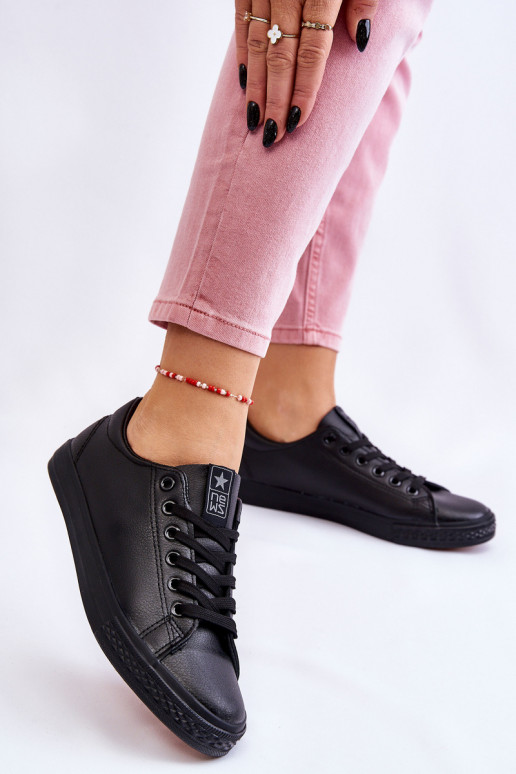 con cinturini Scarpe casual modello classico colore nero Misima