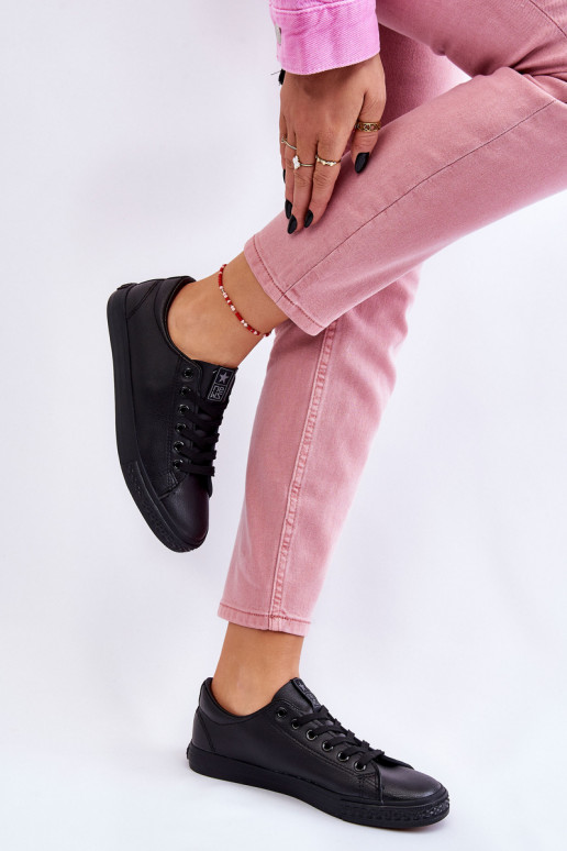 con cinturini Scarpe casual modello classico colore nero Misima