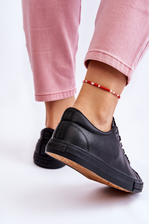 con cinturini Scarpe casual modello classico colore nero Misima