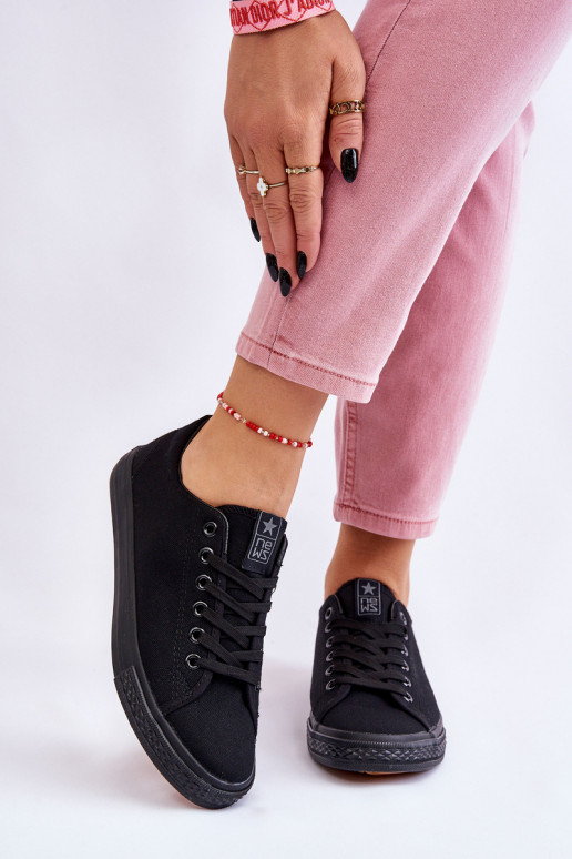 con cinturini Scarpe per il tempo libero modello classico colore nero Eleya