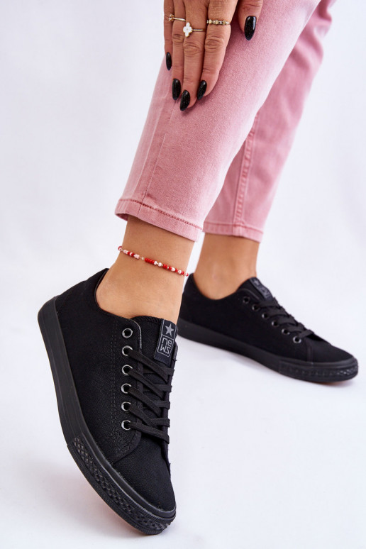 con cinturini Scarpe per il tempo libero modello classico colore nero Eleya