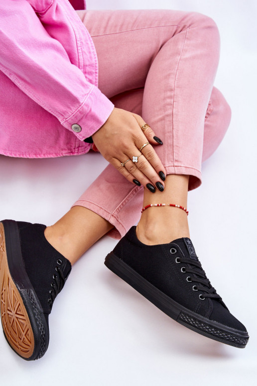 con cinturini Scarpe per il tempo libero modello classico colore nero Eleya