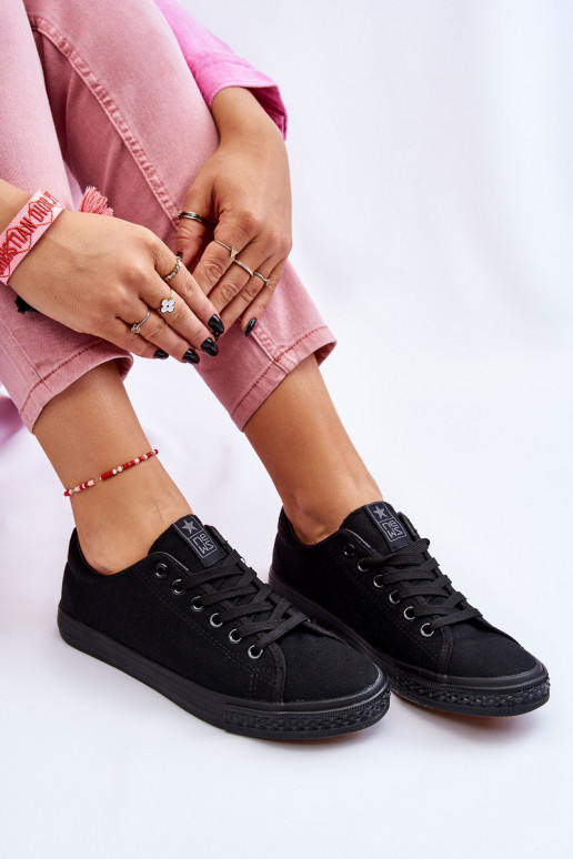 con cinturini Scarpe per il tempo libero modello classico colore nero Eleya