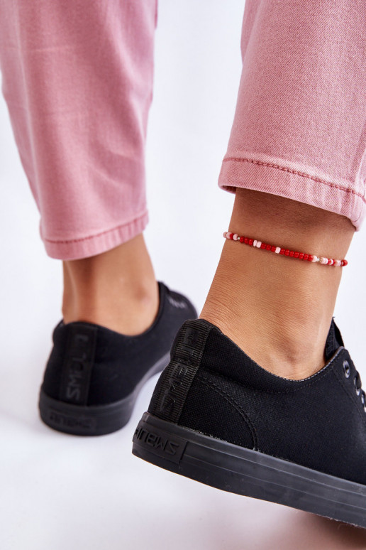 con cinturini Scarpe per il tempo libero modello classico colore nero Eleya