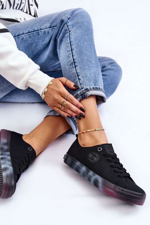 Scarpe da donna con plateau colorato Big Star LL274239 nero