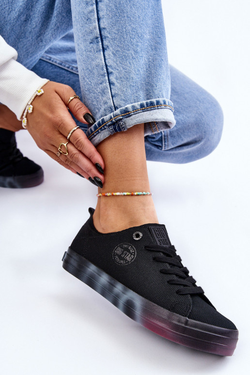 Scarpe da donna con plateau colorato Big Star LL274239 nero