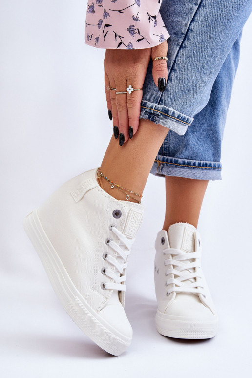 scarpe per il tempo libero con suola Big Star LL274035 colore bianco