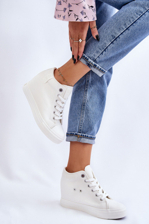 scarpe per il tempo libero con suola Big Star LL274035 colore bianco