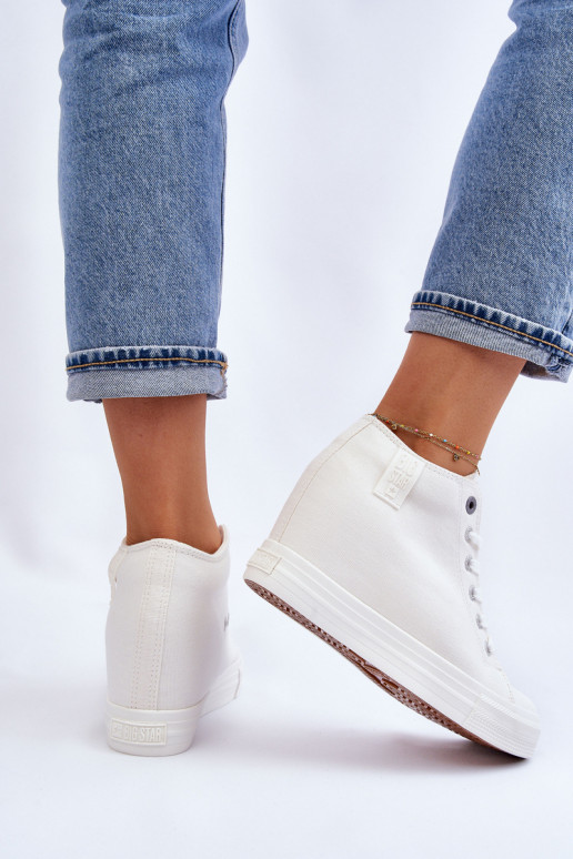 scarpe per il tempo libero con suola Big Star LL274035 colore bianco