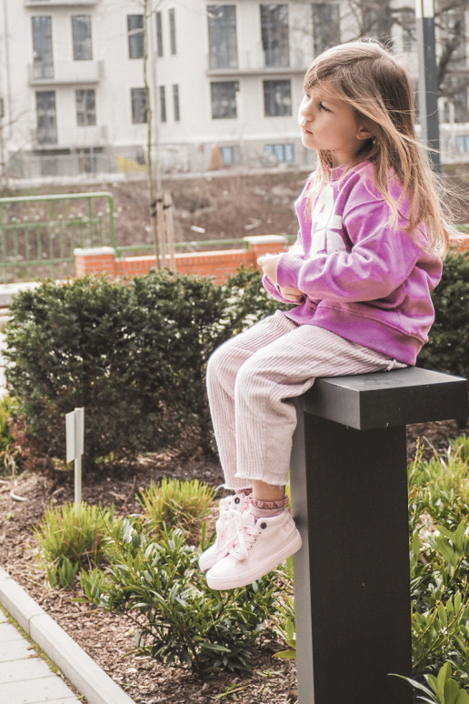 Scarpe per il tempo libero modello classico da bambino con stivale Big Star LL374003 colore rosa