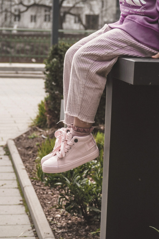 Scarpe per il tempo libero modello classico da bambino con stivale Big Star LL374003 colore rosa