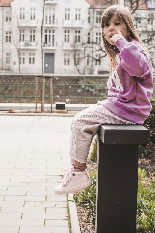 Scarpe per il tempo libero modello classico da bambino con stivale Big Star LL374003 colore rosa