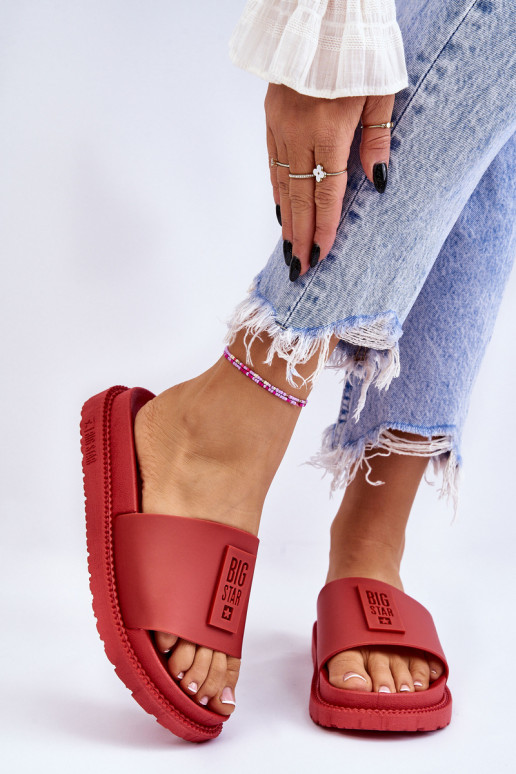 Ciabatte Big Star LL274430 rosse