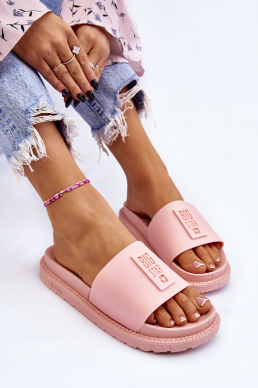 Pantofole Big Star LL274425 Tonalità rosa chiaro