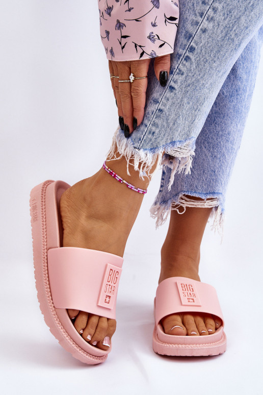 Pantofole Big Star LL274425 Tonalità rosa chiaro