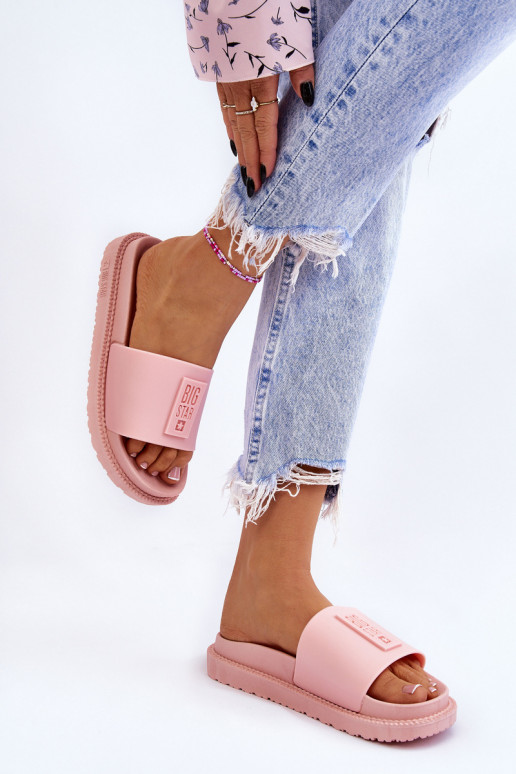 Pantofole Big Star LL274425 Tonalità rosa chiaro