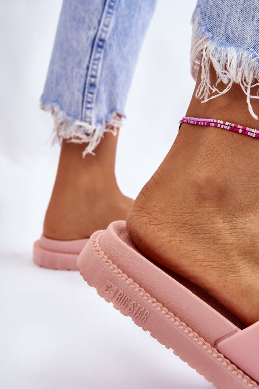 Pantofole Big Star LL274425 Tonalità rosa chiaro