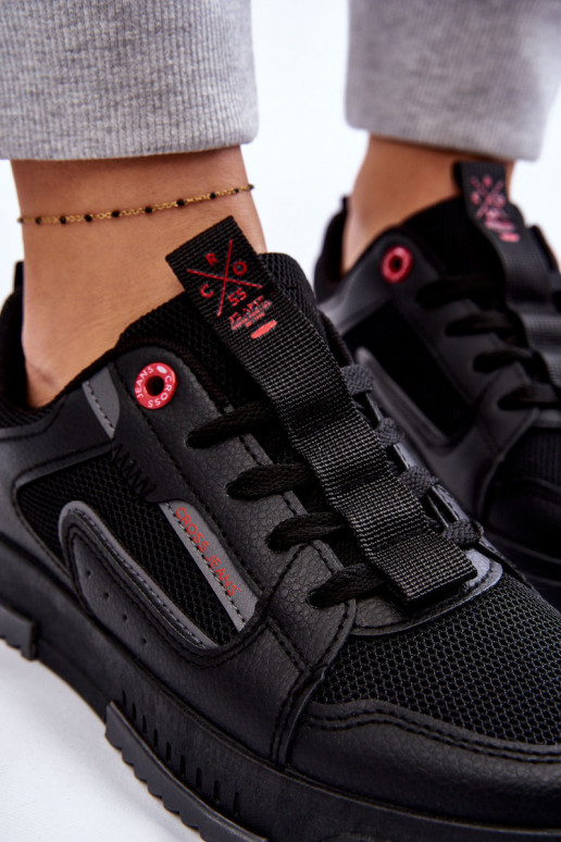 Scarpe da ginnastica modello Cross Jeans LL2R4012C colore nero Scarpe da ginnastica modello Cross Jeans LL2R4012C colore nero