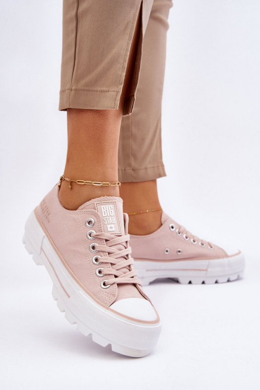 scarpe casual con plateau Big Star LL274151 Nude