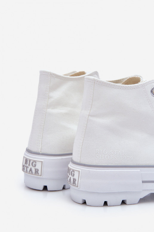 scarpe casual con plateau Big Star LL274156 colore bianco