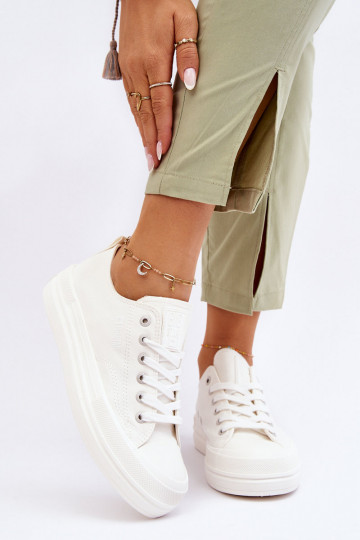 Sneakers con lacci Big Star LL274968 colore bianco 2