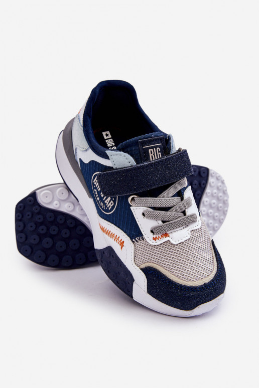 Scarpe da ginnastica da bambino modello Memory Foam System Big Star LL374225 blu scuro