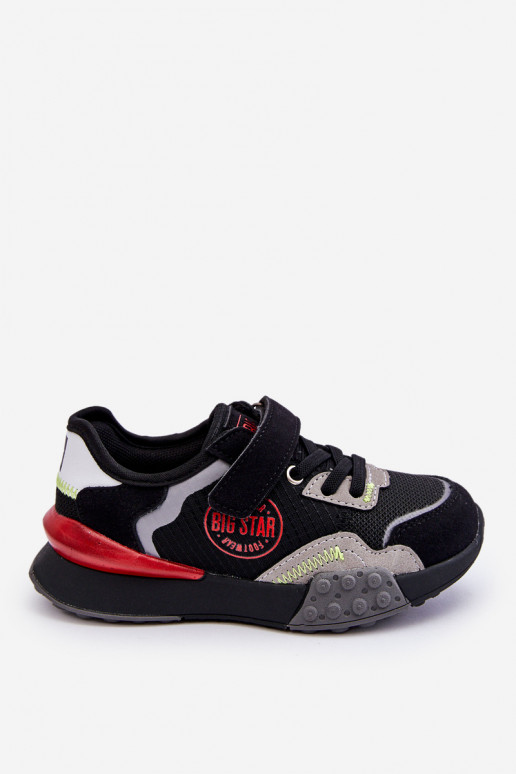 Scarpe da ginnastica da bambino modello Memory Foam System Big Star LL374224 colore nero