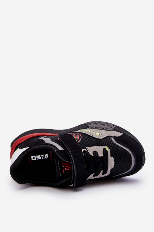 Scarpe da ginnastica da bambino modello Memory Foam System Big Star LL374224 colore nero