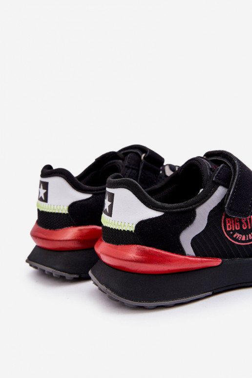 Scarpe da ginnastica da bambino modello Memory Foam System Big Star LL374224 colore nero