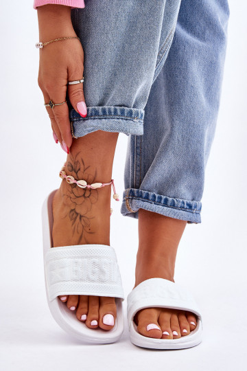 Pantofole alla moda Big Star LL274A159 colore bianco 2