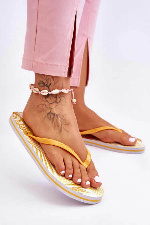 Pantofole alla moda Big Star LL274819 gialle