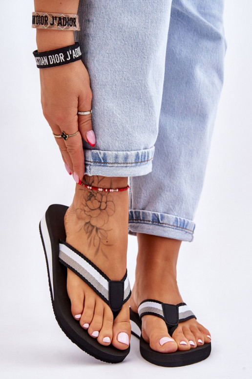 Ciabatte con plateau Big Star LL274781 colore nero