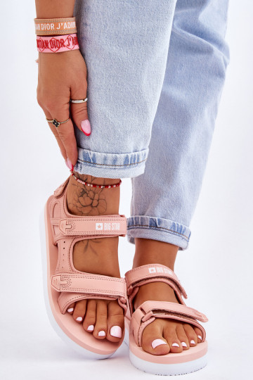 Sandali stile sportivo con plateau Big Star LL274788 colore rosa 2
