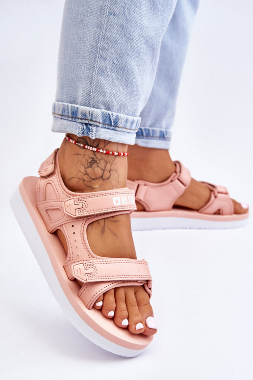 Sandali stile sportivo con plateau Big Star LL274788 colore rosa