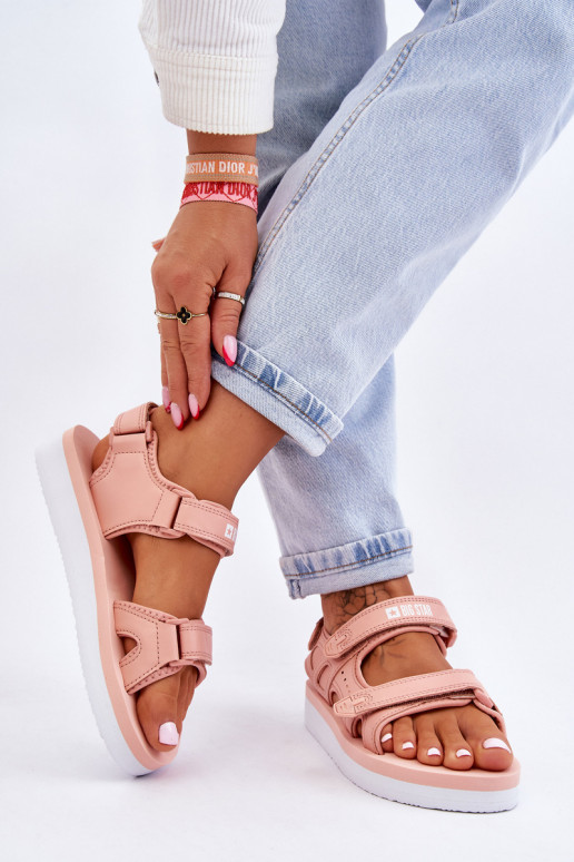 Sandali stile sportivo con plateau Big Star LL274788 colore rosa