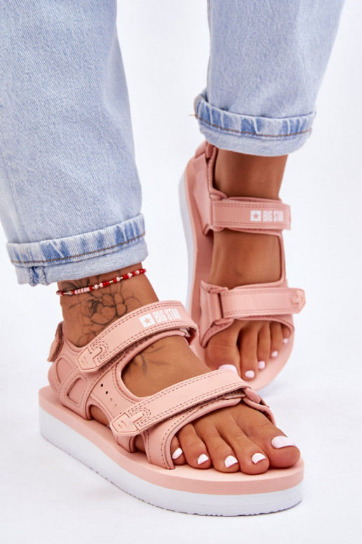 Sandali stile sportivo con plateau Big Star LL274788 colore rosa