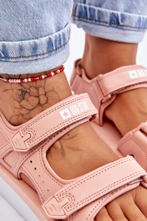 Sandali stile sportivo con plateau Big Star LL274788 colore rosa