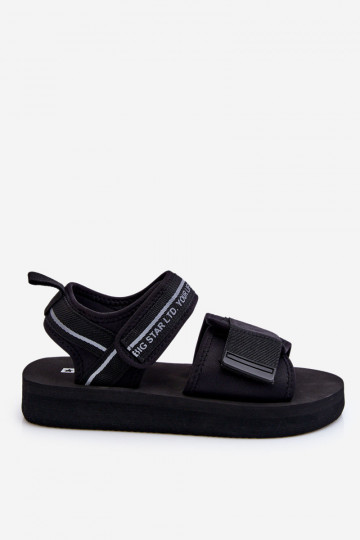 Sandali da donna con chiusure adesive Big Star LL274784 colore nero