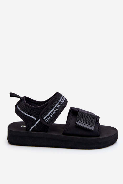 Sandali da donna con chiusure adesive Big Star LL274784 colore nero